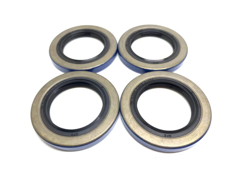 WPS (Pack of 4) (TM) Trailer Axle Hub Wheel Grease Seals 12192TB Double Lip 1.249'' X 1.983'' for 2000-2200# Axles - Image 1